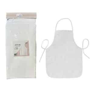 סינר אלבד - מידת ילדים | 10 יחידות | לבן