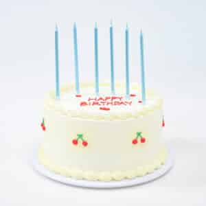 נרות יום הולדת ארוכים תכלת | 6 יחידות