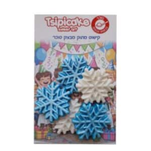 פתיתי שלג מבצק סוכר | כחול לבן