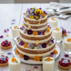 פרחים אכילים (אמנון ותמר) מיובשים בהקפאה (מרקם רך) | ללא צורך בקירור