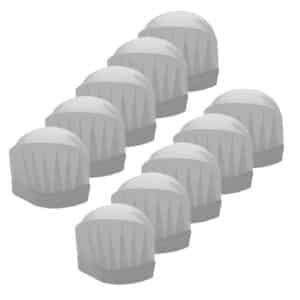 כובע שף לילדים  | 10 יחידות - לבן