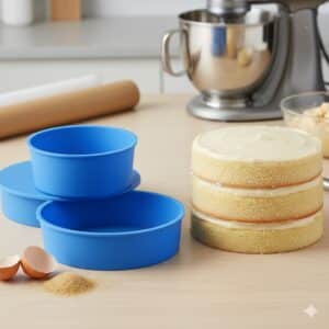 תבנית סיליקון 18/4 ס"מ מעולה לעוגת שכבות/אינסרט