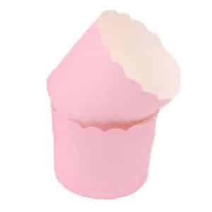 כוסות אפייה לקאפקייקס/מאפינס ורוד (גדול) 7 ס"מ - 40 יחידות