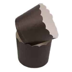 כוסות אפייה לקאפקייקס/מאפינס שחור - קוטר 6 ס"מ - 40 יחידות