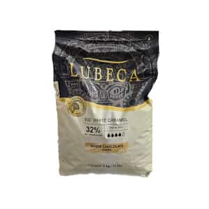 שוקולד לובקה לבן 29% - 5 ק"ג | רבנות - חלב נכרי  (אריזה מקורית)