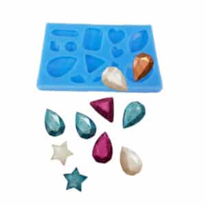 תבנית סיליקון יהלומים שונים | גדלים 1-2 ס"מ