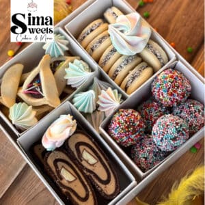 מארז לבן עם מכסה שקוף ו4 קופסאות חלוקה 20/20/5 ס"מ