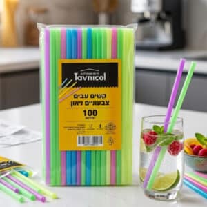 קשי נאון עבים | 100 יחידות - מומלץ גם לחיזוק עוגת שכבות